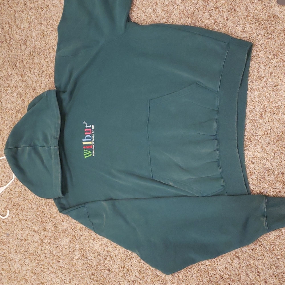 Wilbur Soot merch acid wash hoodie sage green XL